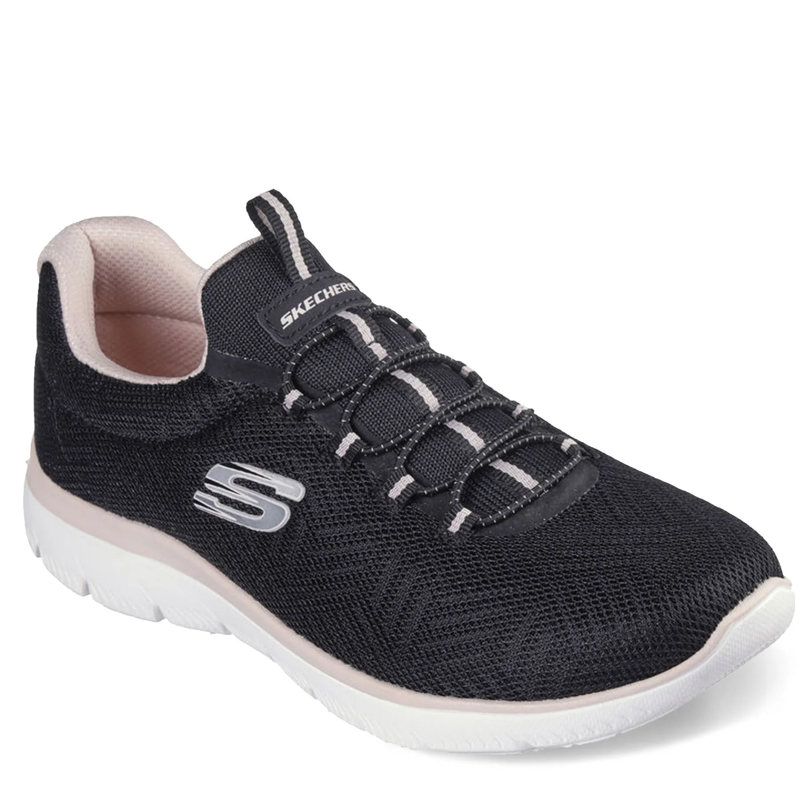Online Skechers Women's , Summits - Artistry Chic Sneaker Black Pink