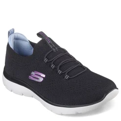 Discount Skechers Women's , Summits - Top Player Sneaker - Wide Width Black Multi