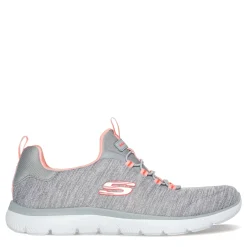 Best Skechers Women's , Summits - Fresh Impression Sneaker - Wide Width Grey Coral
