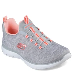 Outlet Skechers Women's , Summits - Fresh Impression Sneaker Grey Coral