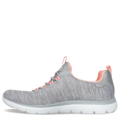 Sale Skechers Women's , Summits - Fresh Impression Sneaker - Wide Width Grey Coral