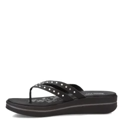 Discount Skechers Women's , Upgrades Be Jeweled Thong Sandals Black