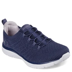 Discount Skechers Women's , Virtue - Show Runner Sneaker - Wide Width Navy