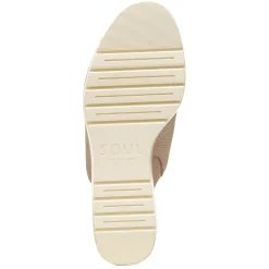 SOUL Naturalizer Women's , Goodtimes Wedge Slide Taupe
