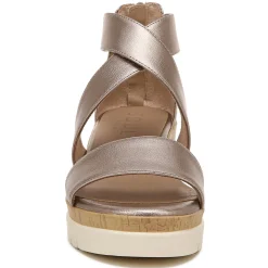 Outlet SOUL Naturalizer Women's , Goodtimes Wedge Sandal Silver