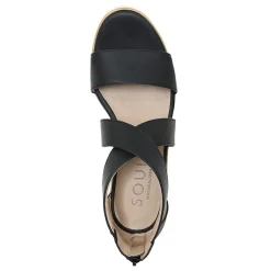 SOUL Naturalizer Women's , Goodtimes Wedge Sandal Black