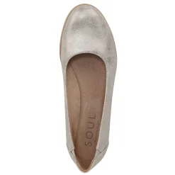 Hot SOUL Naturalizer Women's , Idea Ballet Flat Gold Metallic Wash