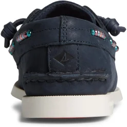 Outlet Sperry Women's , Authentic Original 2-Eye Beaded Boat Shoe Navy