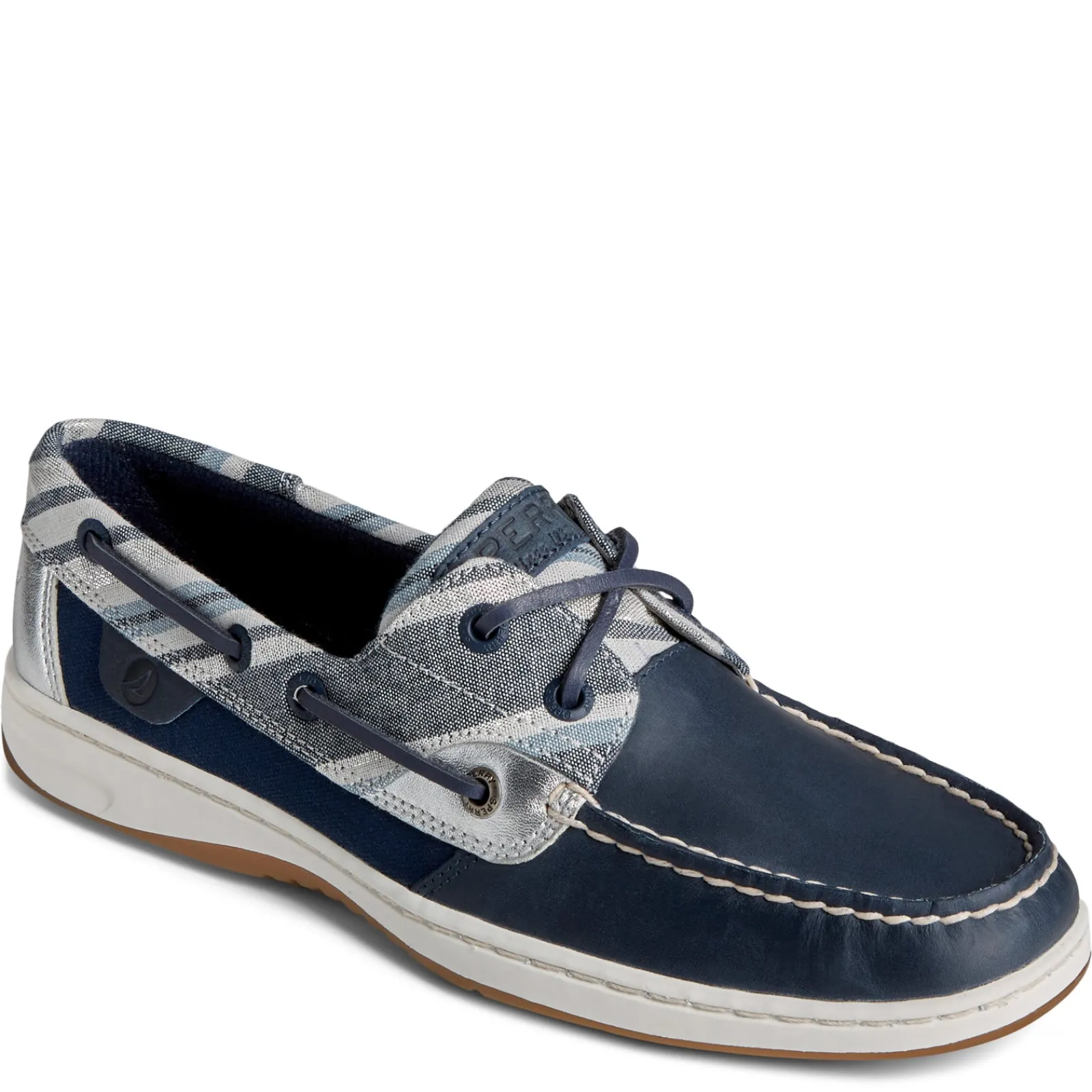 Clearance Sperry Women's , Bluefish 2 Eye Boat Shoe Navy Stripe