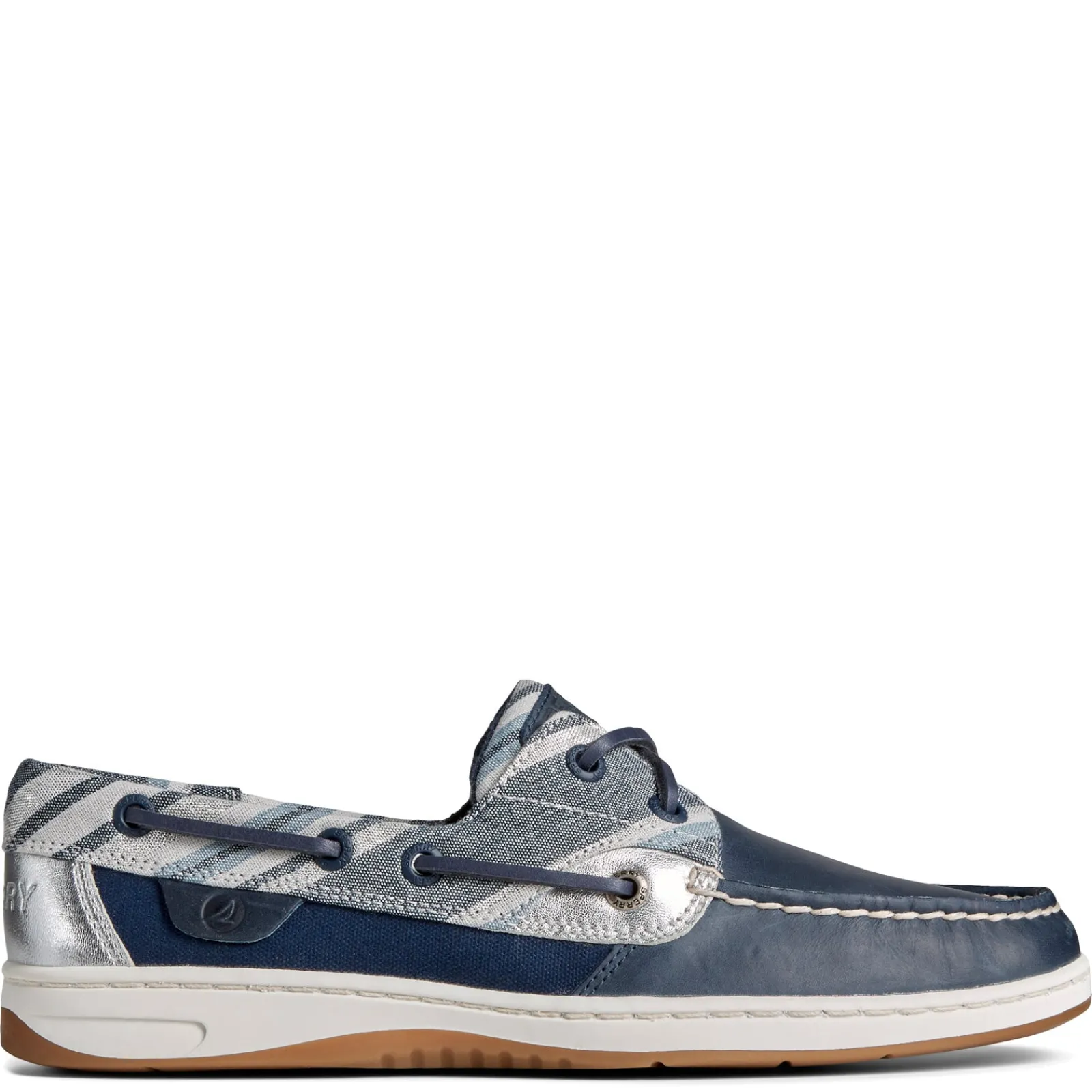 Clearance Sperry Women's , Bluefish 2 Eye Boat Shoe Navy Stripe