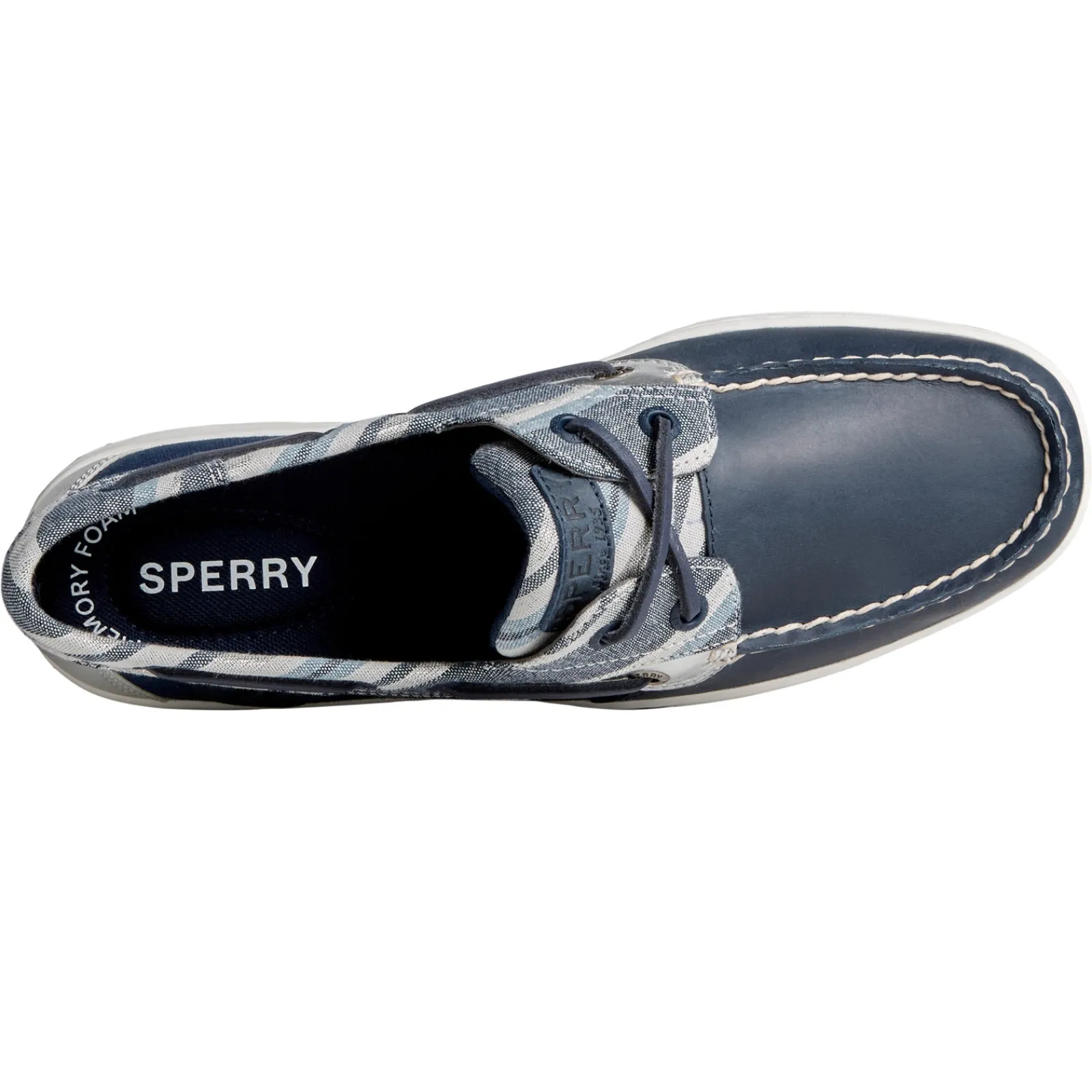 Clearance Sperry Women's , Bluefish 2 Eye Boat Shoe Navy Stripe