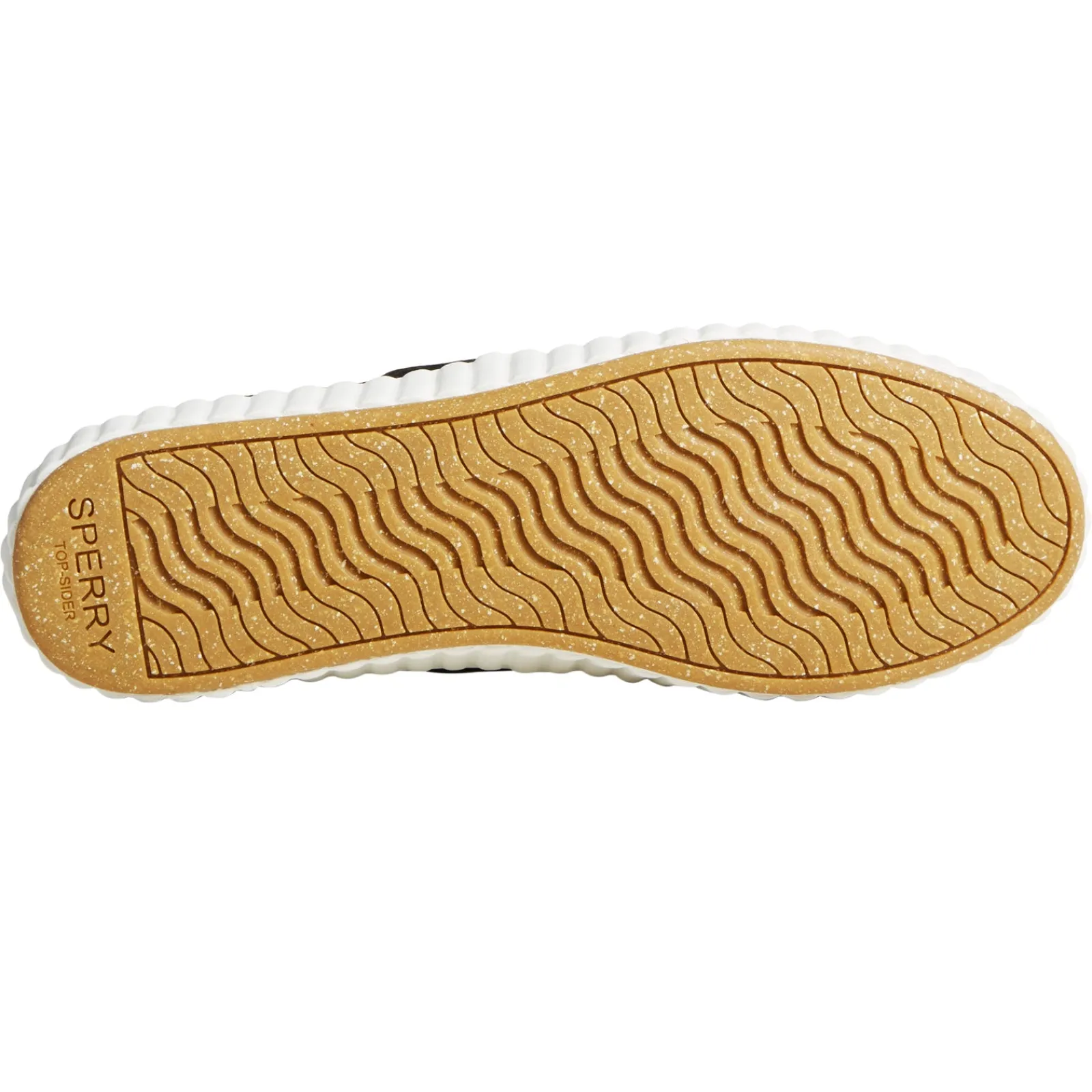 Hot Sperry Women's , Pier Wave Boat Platform Sneaker Black