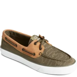 New Sperry Women's , SeaCycled Bahama II Sneaker Olive Jacquard