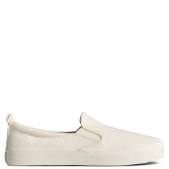 Discount Sperry Women's , SeaCycled Crest Twin Gore Canvas Sneaker White