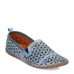 New Spring Step Women's , Flowerflow Slip-On Blue