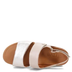 Best Strive Women's , Riviera Sandal Silver/Stone