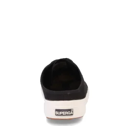 New Superga Women's , 2402 Sneaker Mule Black White