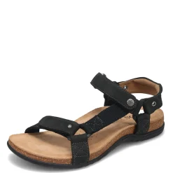 Discount Taos Women's , Mixer Sandal Black Nubuck