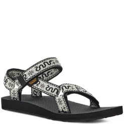 New Teva Women's , Original Universal Sandal Bandana White/Black