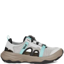 Best Teva Women's , Outflow Closed Toe Sandal Grey Aqua Mix