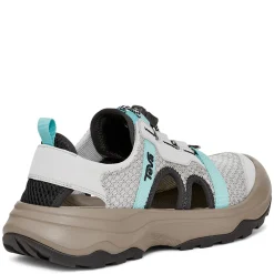 Best Teva Women's , Outflow Closed Toe Sandal Grey Aqua Mix