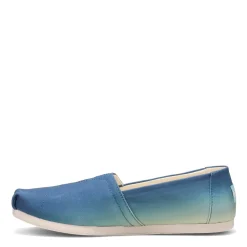 Clearance TOMS Women's , Alpargata Eco Dye Slip-On Indigo Multi Gradient