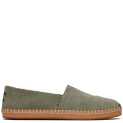 Best TOMS Women's , Alpargata Vetiver Suede Leather Wrap Slip-On Grey Suede