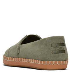 Best TOMS Women's , Alpargata Vetiver Suede Leather Wrap Slip-On Grey Suede