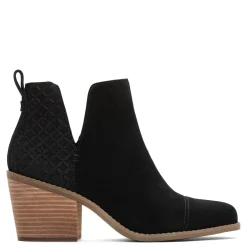 TOMS Women's , Everly Cutout Boot Black Embossed