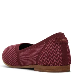 New TOMS Women's , Jutti Neat Flat Burgundy