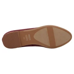 New TOMS Women's , Jutti Neat Flat Burgundy
