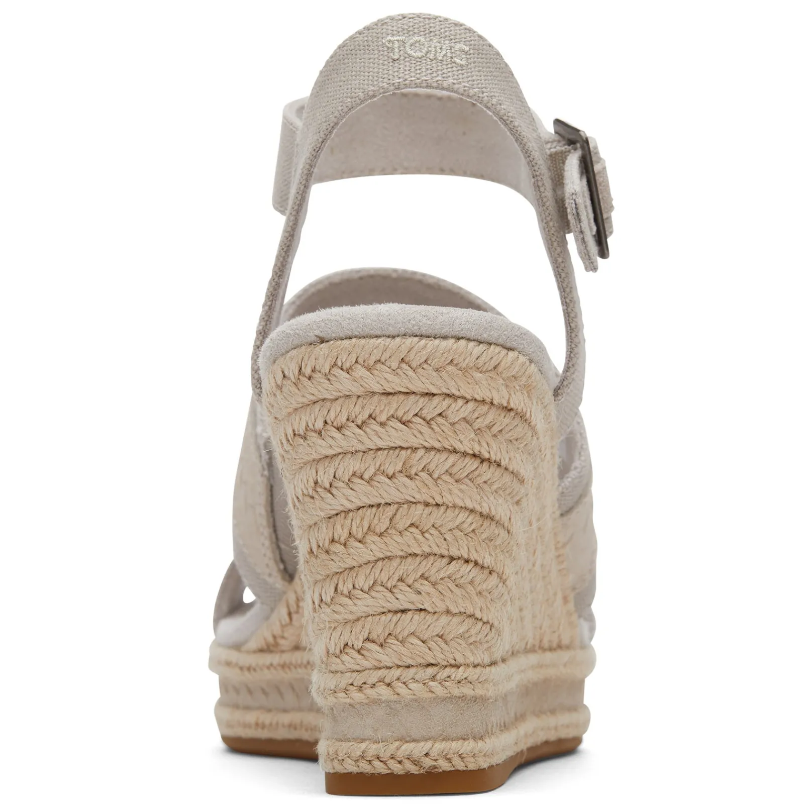 New TOMS Women's , Madelyn Sandal Pebble Grey Canvas
