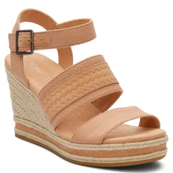 TOMS Women's , Madelyn Sandal Sandy Beige Canvas