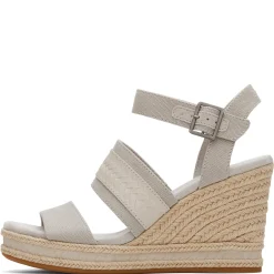 Best TOMS Women's , Madelyn Sandal Pebble Grey Canvas