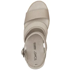 Best TOMS Women's , Madelyn Sandal Pebble Grey Canvas