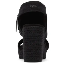 Discount TOMS Women's , Majorca Platform Sandal Black Basketweave