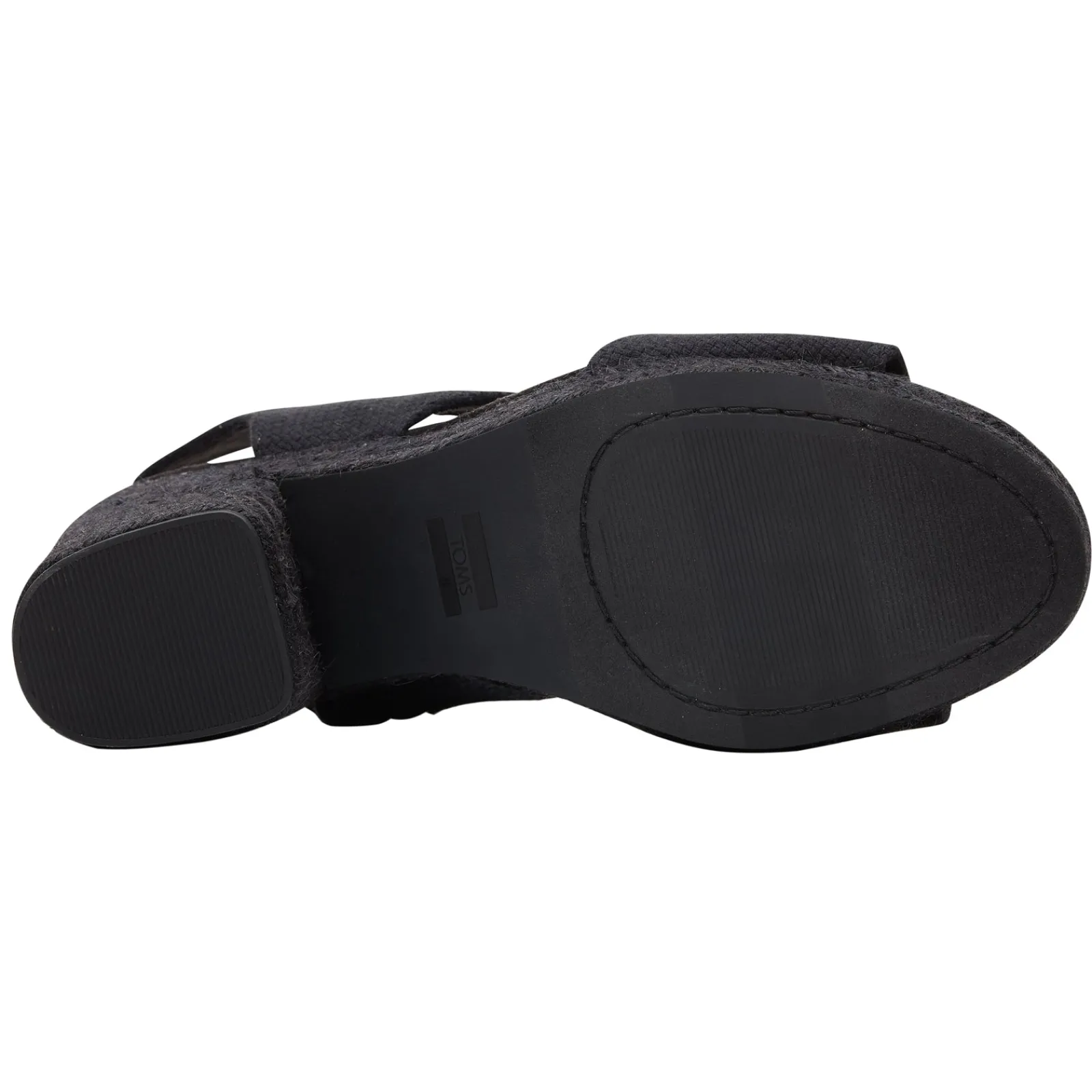 Discount TOMS Women's , Majorca Platform Sandal Black Basketweave