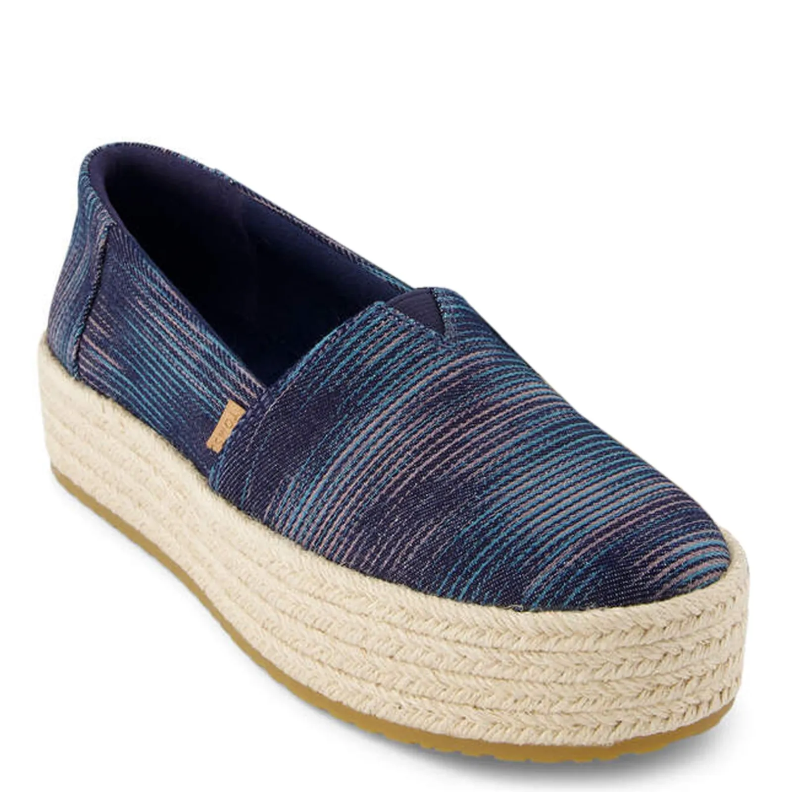 New TOMS Women's , Valencia Slip-On Navy Paintbrush Multi