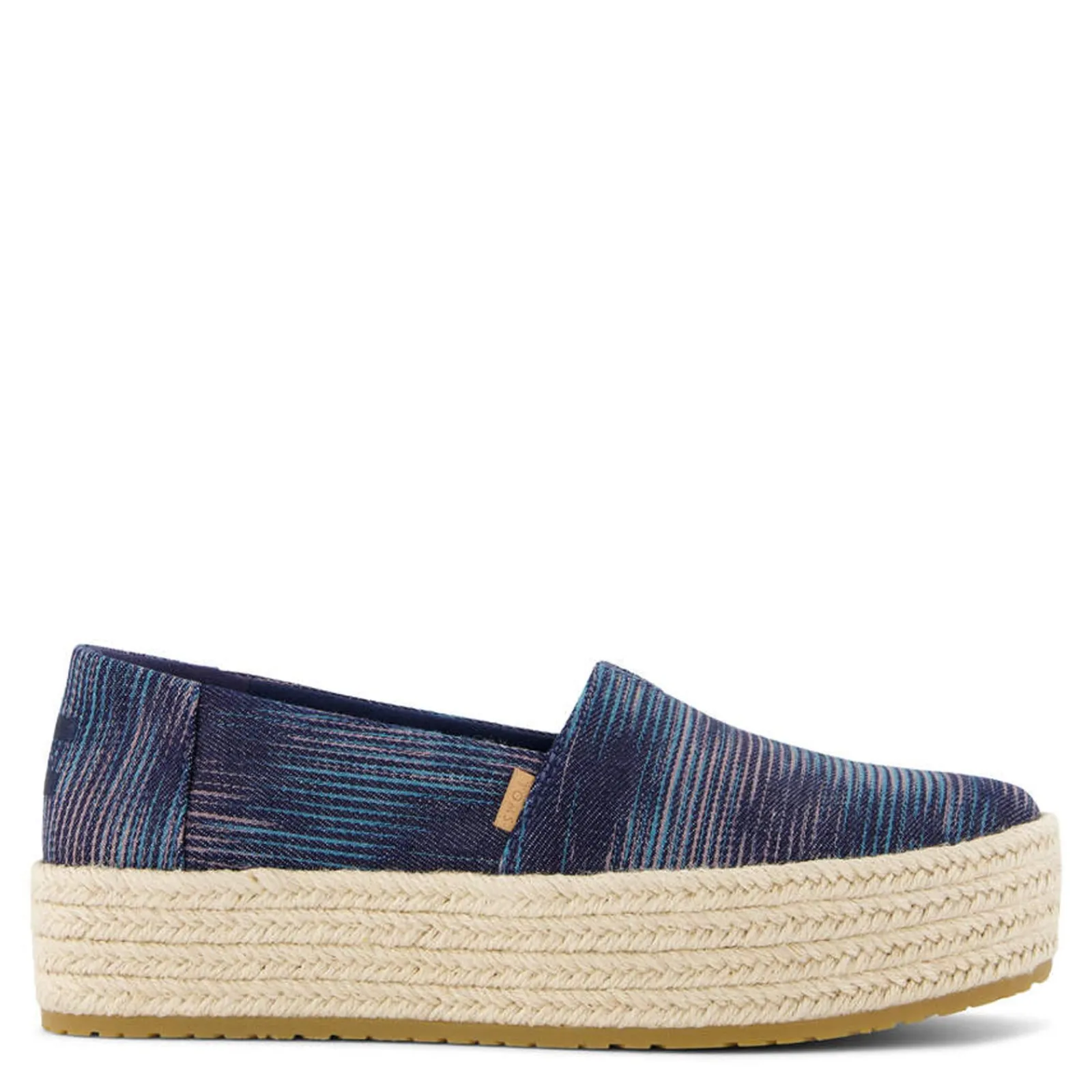 New TOMS Women's , Valencia Slip-On Navy Paintbrush Multi