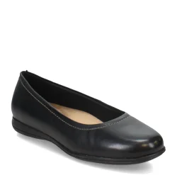Hot Trotters Women's , Darcey Flat Black Leather