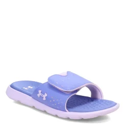 Online Under Armour Women's , Ignite 7 Slide Sandal Baja Blue/Nebula Purple
