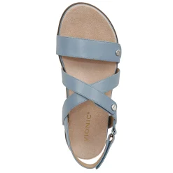 Clearance Vionic Women's , Cypress Sandal Vintage Blue Haze Leather