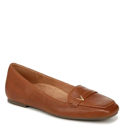 Online Vionic Women's , Hayes Flat Tan Brown Leather