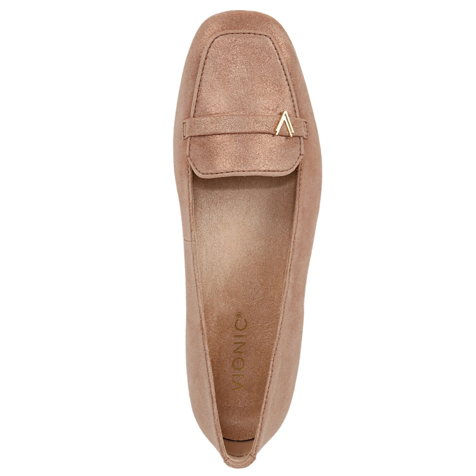Discount Vionic Women's , Hayes Flat Polluted Rose Gold Leather