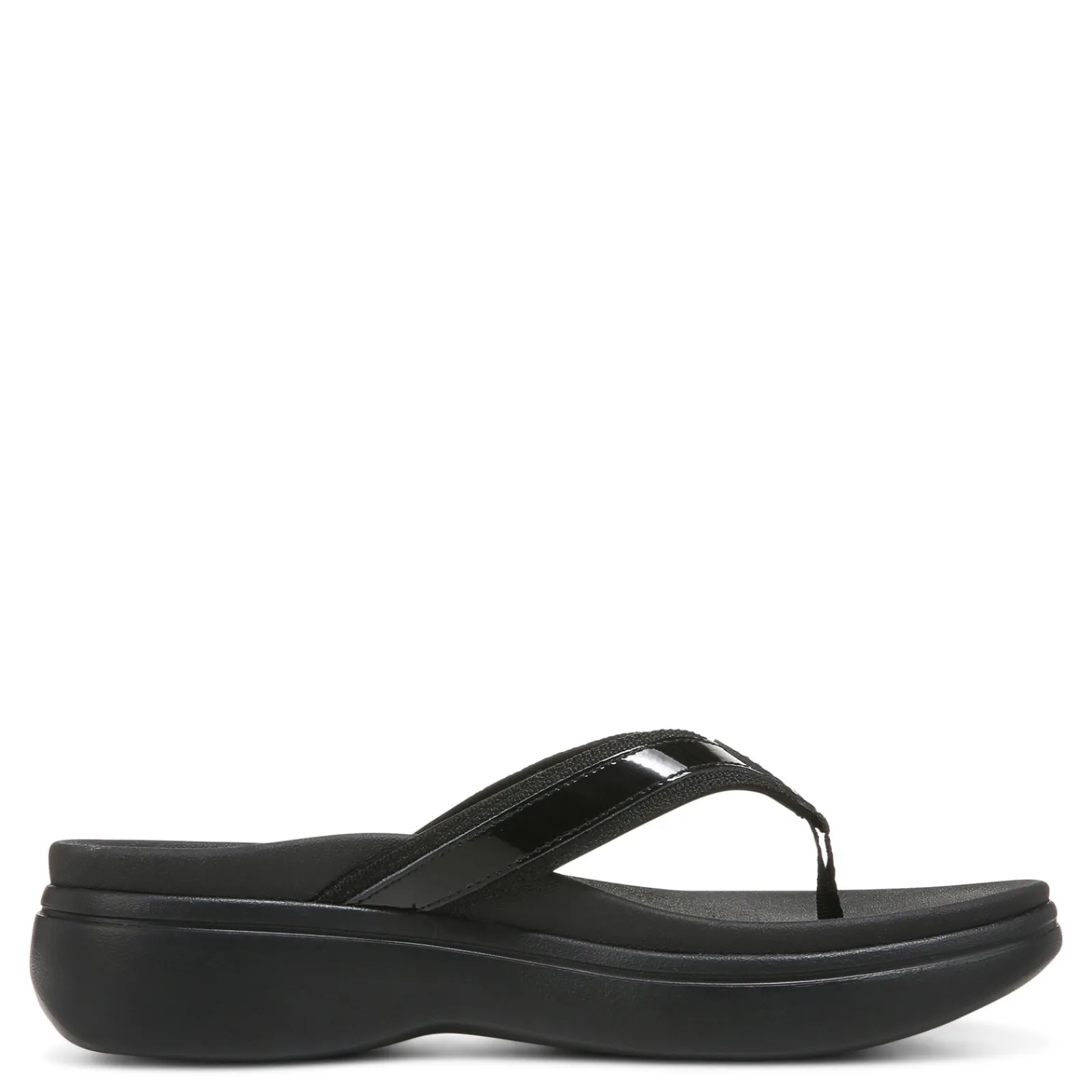 New Vionic Women's , High Tide Sandal Solid Black