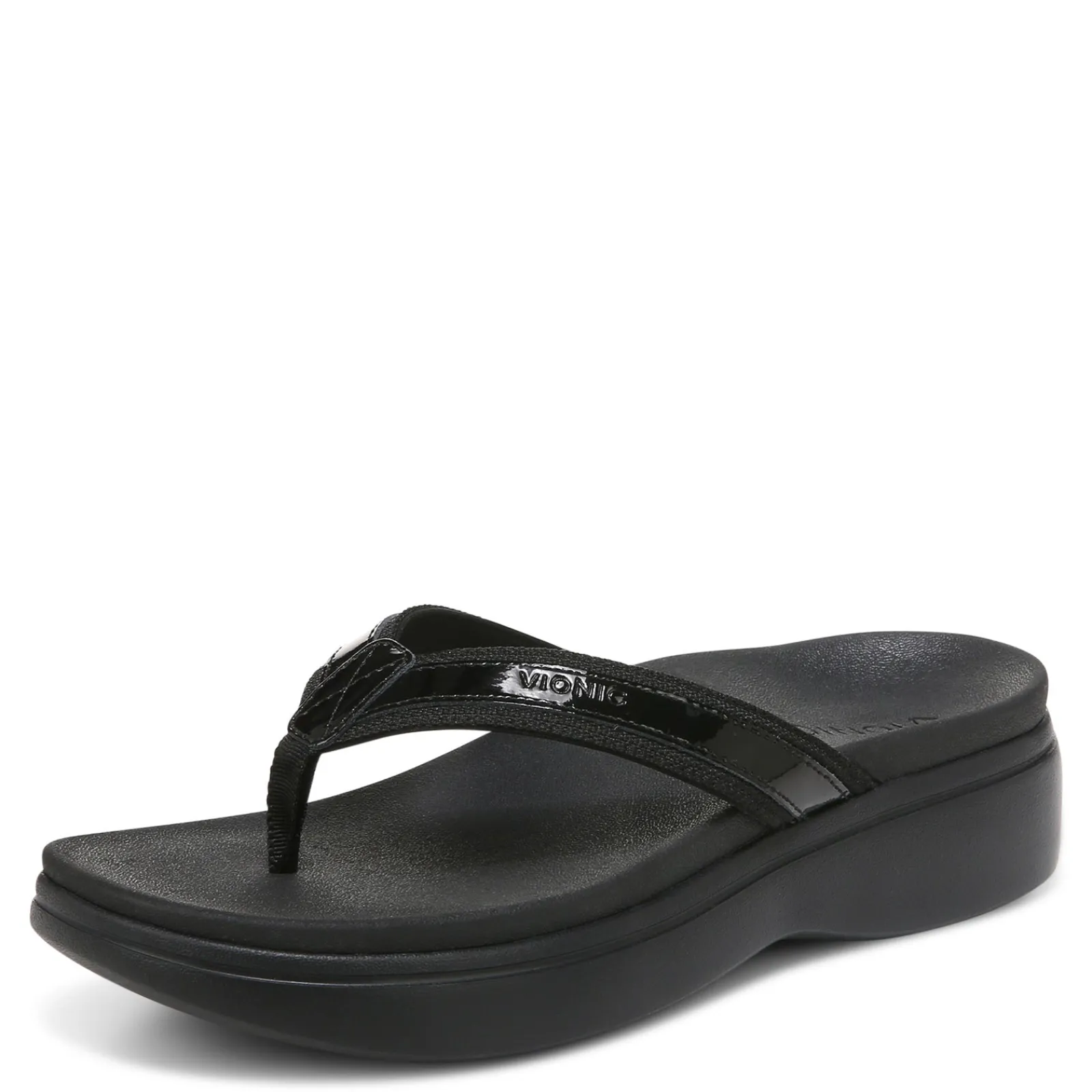 New Vionic Women's , High Tide Sandal Solid Black