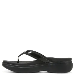 New Vionic Women's , High Tide Sandal Solid Black