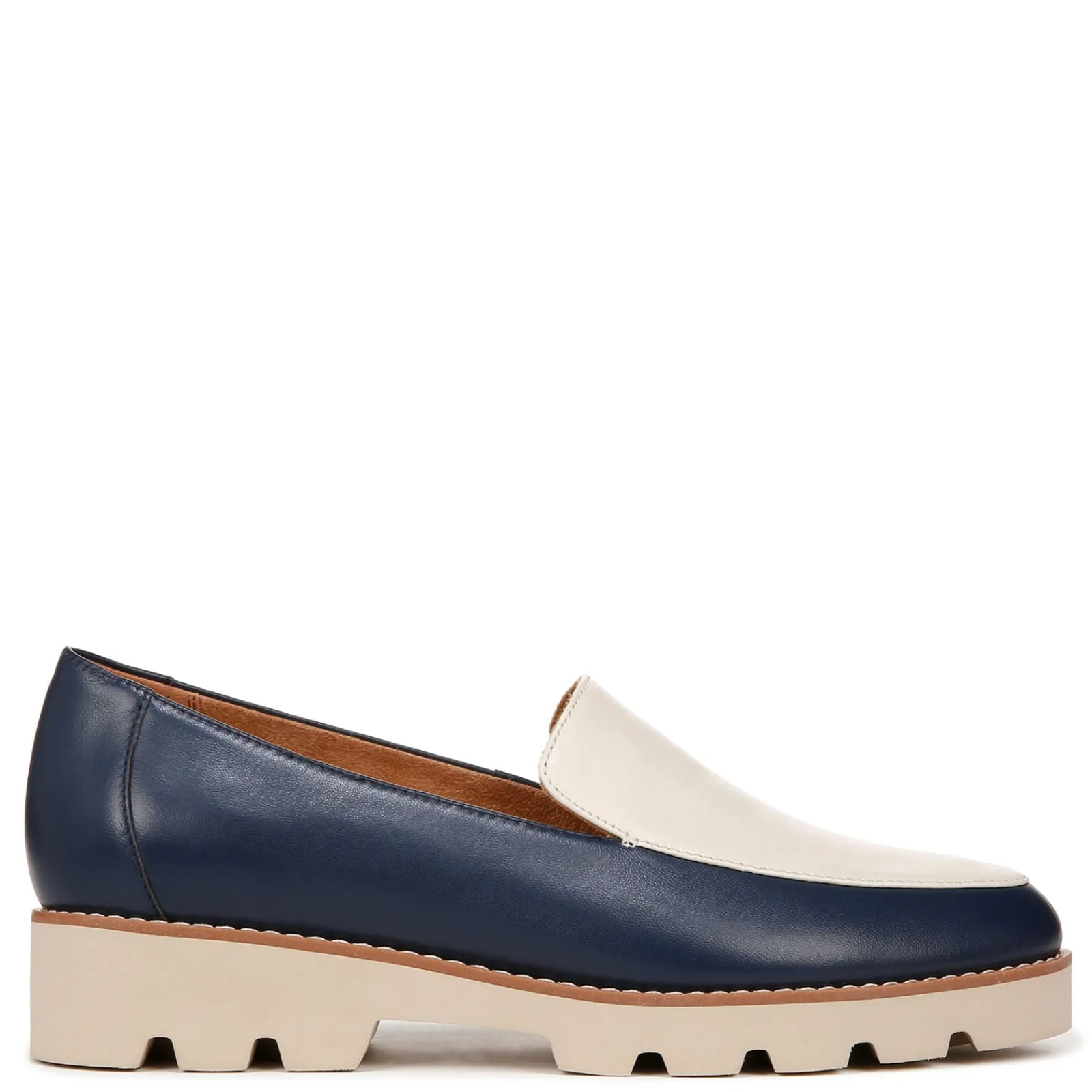 Sale Vionic Women's , Kensley Loafer Navy & White Nappa Leather