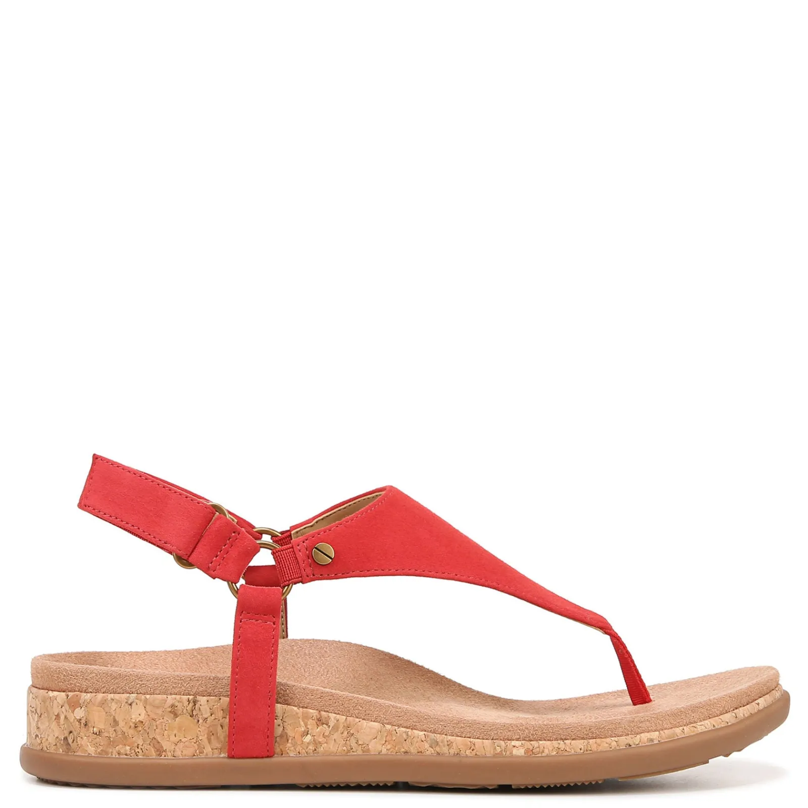 Sale Vionic Women's , Kirra II Sandal Red Suede