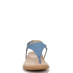 New Vionic Women's , Kirra II Sandal Blue Nubuck Leather